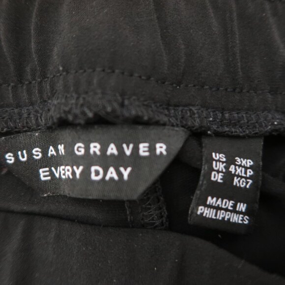 Susan Graver Women's Petite Everyday Black Pants in Size 3XP - Picture 7 of 7